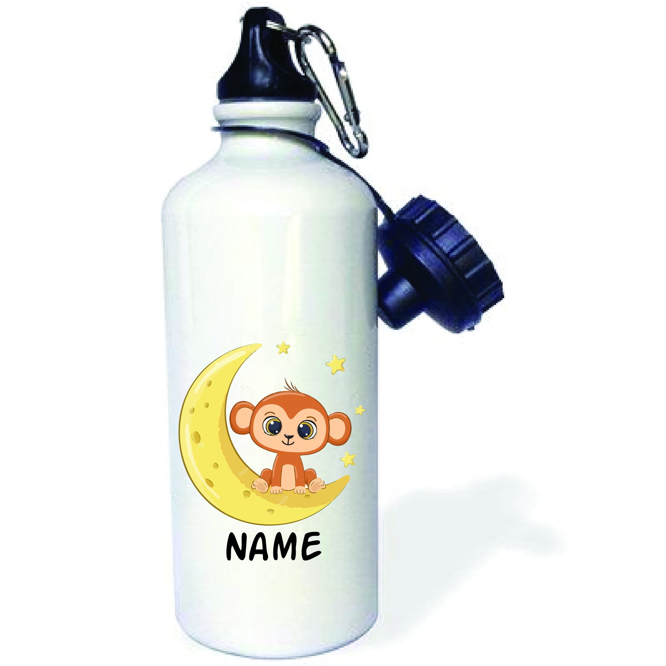 Personalised Cute Baby Monkey Aluminum Water Bottle